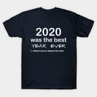 2020 Claim Is Disputed Year | Review 2020 Sucks | Fun Funny 2021 T-Shirt